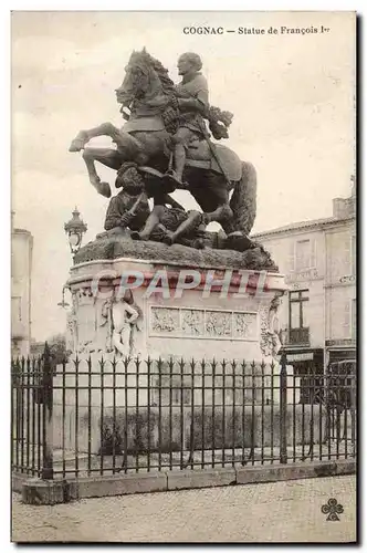 Cartes postales Cognac Statue de Francois 1er
