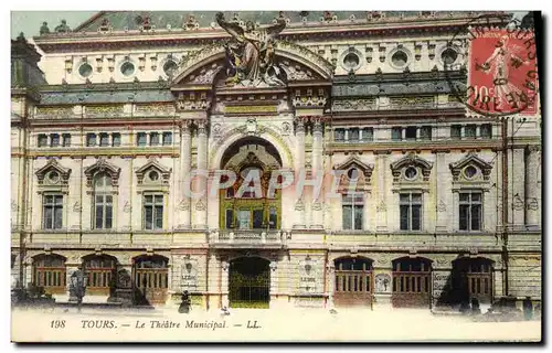 Cartes postales Tours Le Theatre Municipal