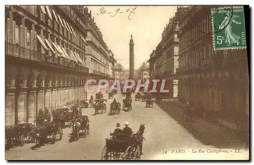 Cartes postales Paris La Rue Castiglione