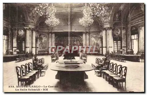 Cartes postales Monte Carlo Le Casino La Salle Schmidt