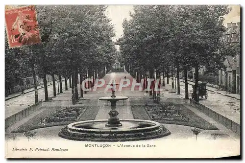 Cartes postales Montlucon L&#39Avenue de la Gare