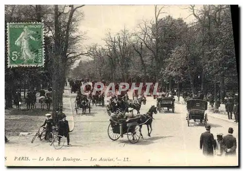 Cartes postales Paris Le Bois Boulogne Les Acacias Chevaux