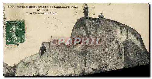 Cartes postales Monuments Celtiques du Canton d&#39Huriel Les pierres du Plaid