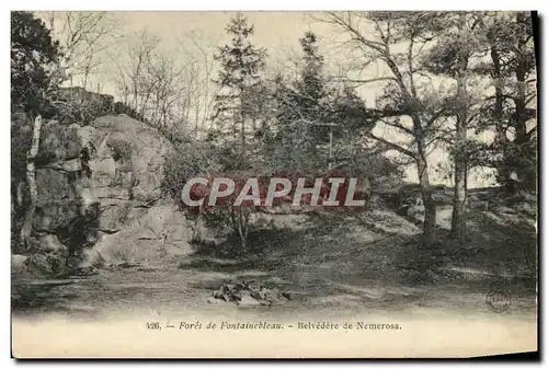 Cartes postales Foret de Fontainebleau Belvedere de Nemerosa