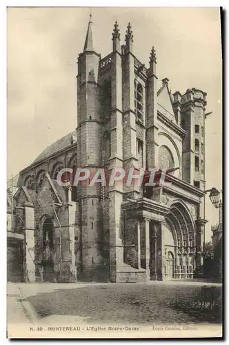 Ansichtskarte AK Montereau L&#39Eglise Notre Dame