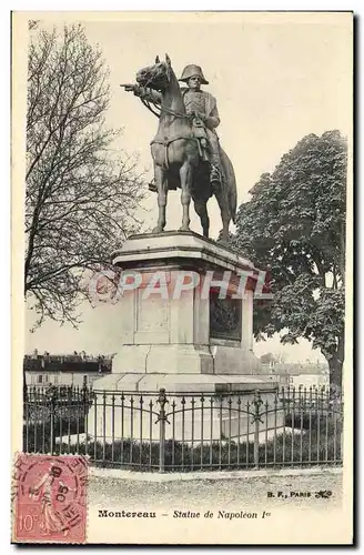 Ansichtskarte AK Montereau Statue de Napoleon 1er