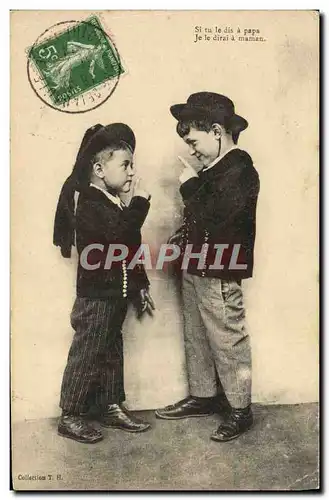 Cartes postales Folklore Enfants