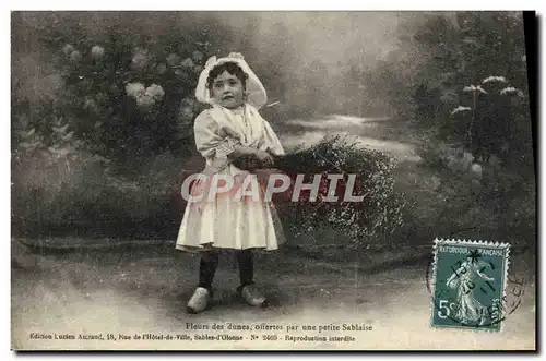 Cartes postales Enfant Sablaise Folklore