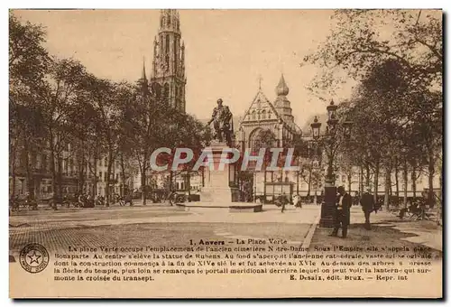 Cartes postales Anvers La Place Verte