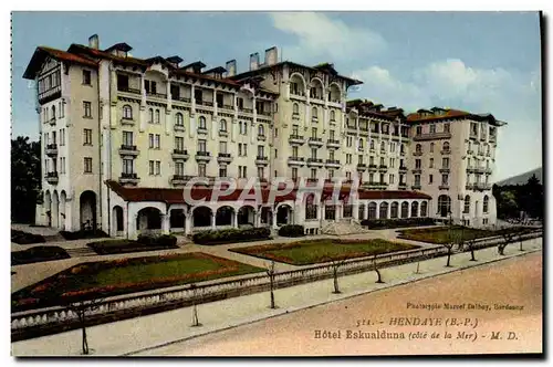 Cartes postales Hendaye Hotel Eskualduna Cote d ela mer