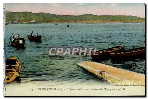 Cartes postales Hendaye L&#39Embarcadere Pour Fontarabie Espagne