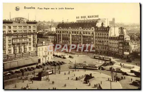 Cartes postales Bruxelles Place Rogier Vers le Jardin Botanique