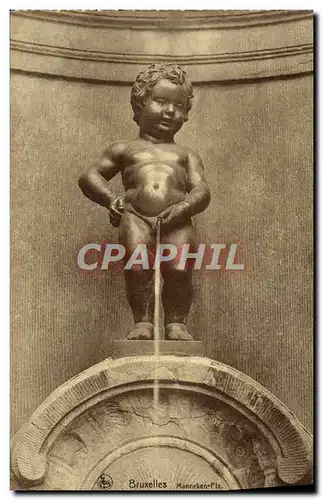 Cartes postales Bruxelles Manneken Pis