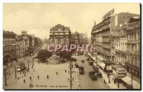 Cartes postales Bruxelles Place de Brouckere