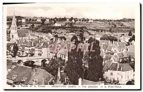 Cartes postales Argenton Vue Generale et le Pont Vieux