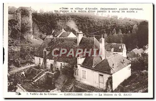 Cartes postales Gargilesse La maison de G Sand