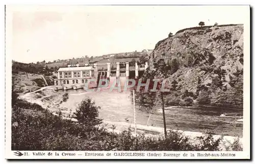 Cartes postales Vallee de la Creuse Environs de Gargilesse Barrage de la Roche aux Moines