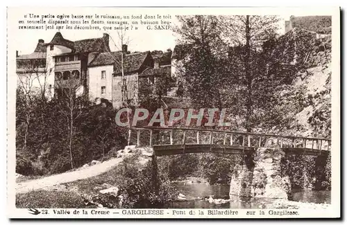 Ansichtskarte AK Vallee de la Creuse Gargilesse Pont de la Billardiere