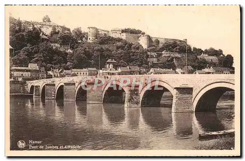Cartes postales Namur Pont de Jambes et citadelle
