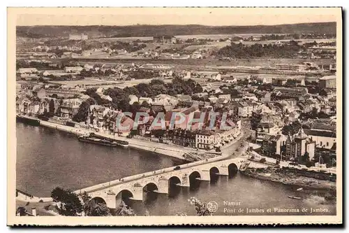 Ansichtskarte AK Namur Pont de jambes et panorama de Jambes
