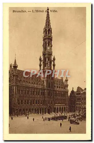 Cartes postales Bruxelles L'Hotel de Ville