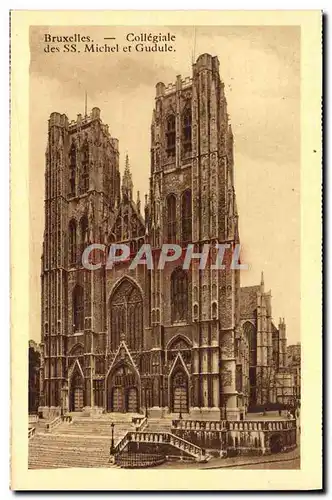 Cartes postales Bruxelles Collegiale des SS Michel et Gudule