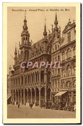 Cartes postales Bruxelles Grand Place et Maison du Roi