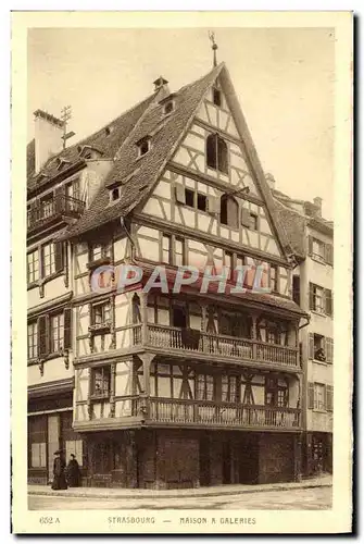 Cartes postales Strasbourg Maison a Galeries