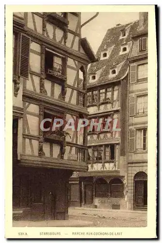 Cartes postales Strasbourg Marche aux cochons de lait Delhaus