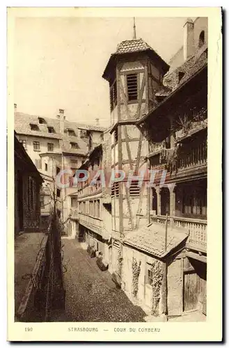 Ansichtskarte AK Strasbourg Cour Du Corbeau