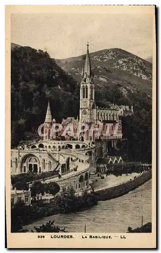 Cartes postales Lourdes La Basilique