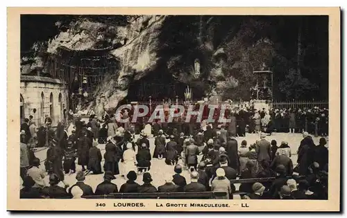 Cartes postales Lourdes La Grotte Miraculeuse