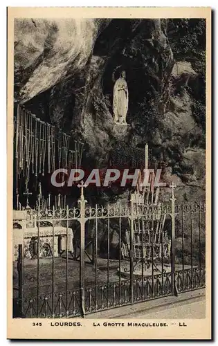 Cartes postales Lourdes La Grotte Miraculeuse