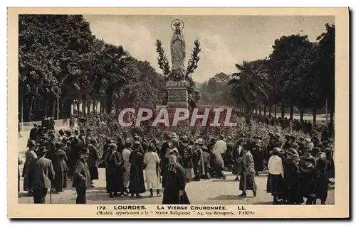 Cartes postales Lourdes La Vierge Couronnee