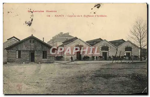 Cartes postales Nancy Caserne du 8eme Regiment d&#39Artillerie Militaria