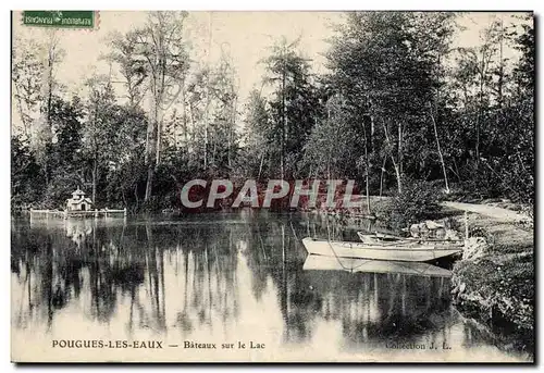 Cartes postales Pougues Les Eaux Bateaux Sur le Lac