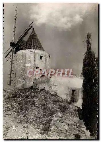 Moderne Karte Fontvielle Le Moulin de Daudet