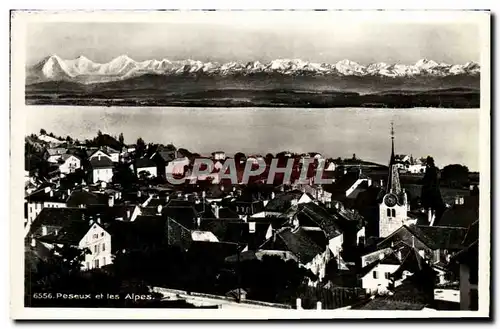 Cartes postales moderne Peseux et les Alpes