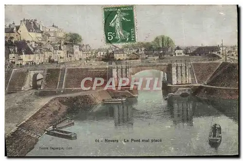 Cartes postales Nevers Le Pont Mal Place