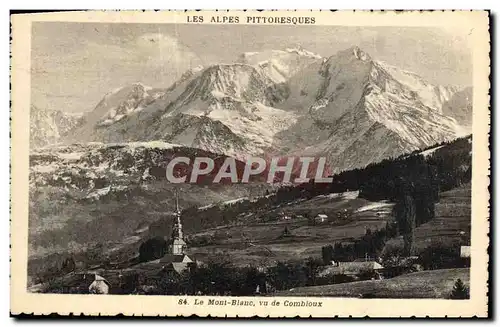 Cartes postales Le Mont Blanc Vue De Combloux