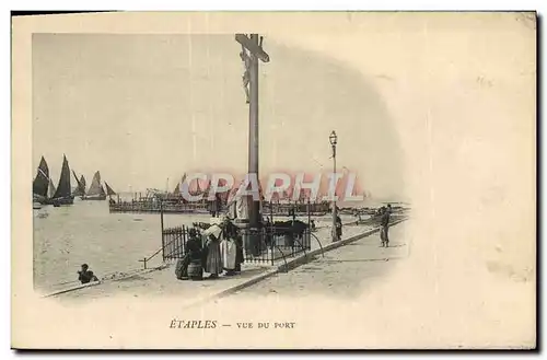 Cartes postales Etaples Vue Du Port Bateaux