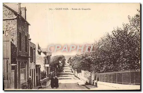 Cartes postales Saint Pair Route De Granville