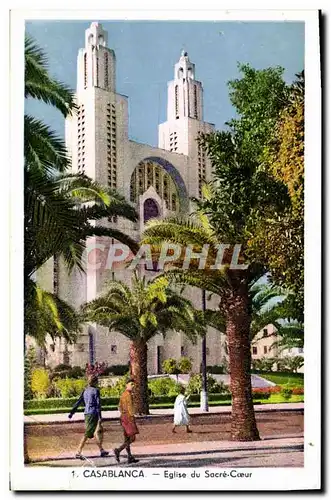 Ansichtskarte AK Casablanca Eglise Du Sacre Coeur