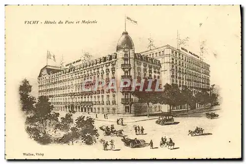 Cartes postales Vichy Hotels Du Parc Et Majestic