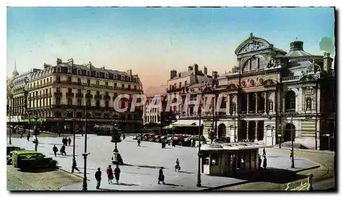 Cartes postales moderne Angers La place du ralliement et le theatre