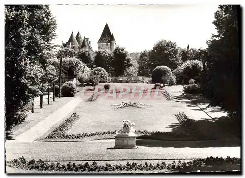 Cartes postales moderne Les Milandes Le Parc Et Le Chateau