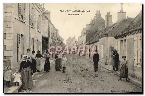 Cartes postales Connerre Rue Nationale