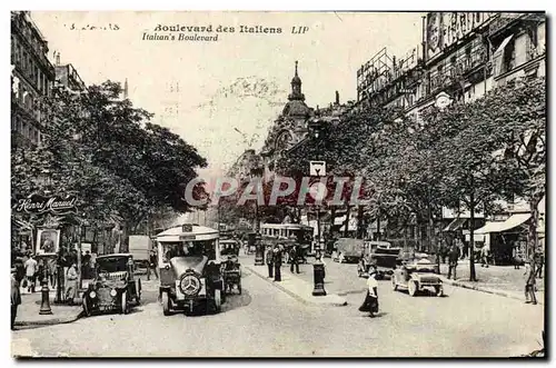 Cartes postales Paris Boulevard Des Italiens