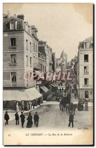 Cartes postales Le Treport La Rue De La Batterie