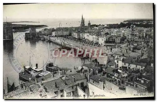 Cartes postales Rochelle Vue Generale Bateaux